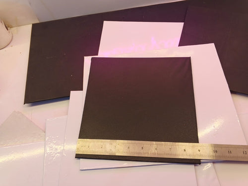 acrylic box with White or Black Square Board