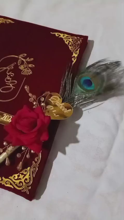 Nikah Book / file Acrylic Cuttings