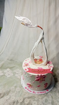 stork baby cake to welcome baby