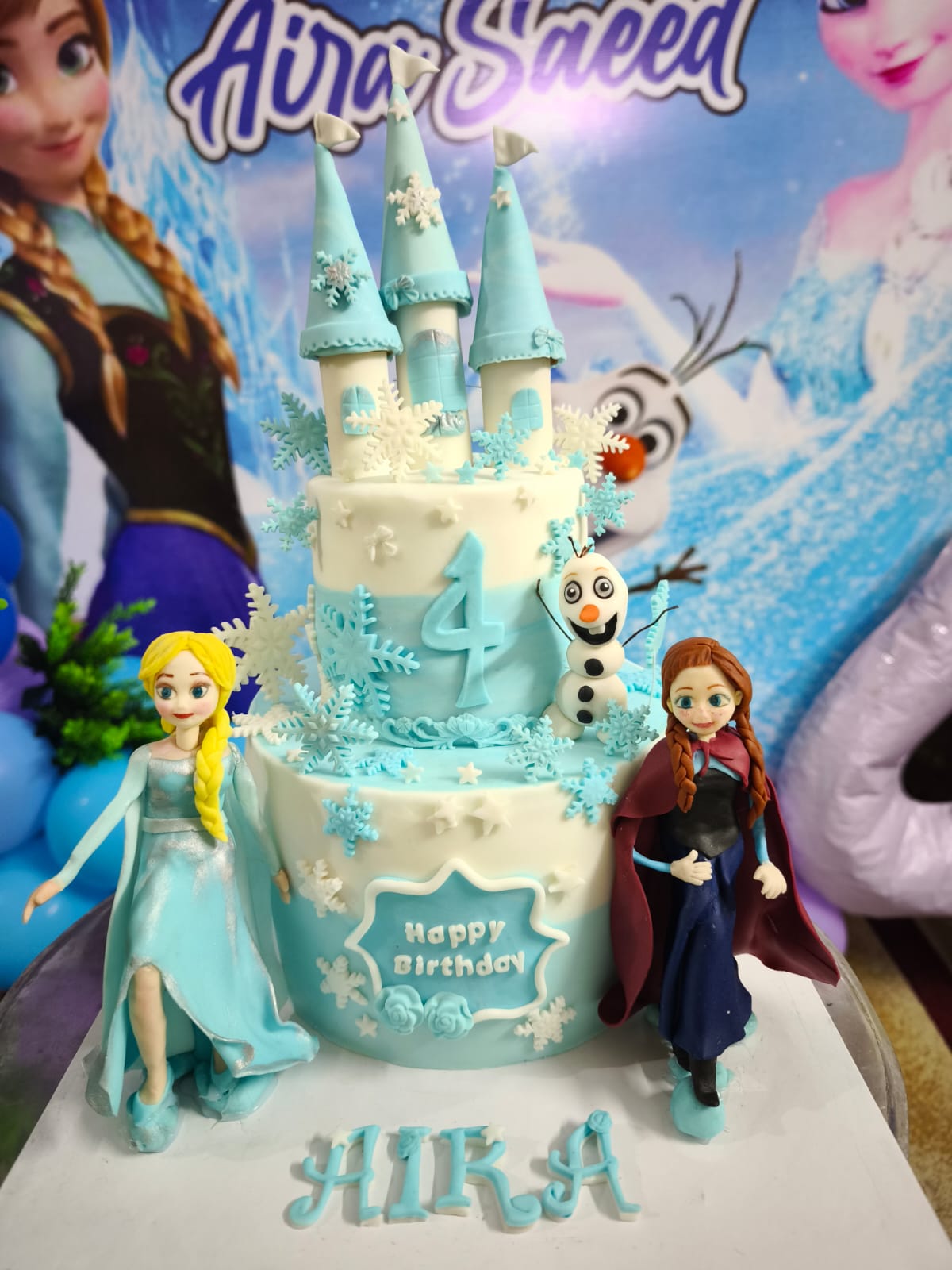 frozen theme cake 8 pounds handmade charachters