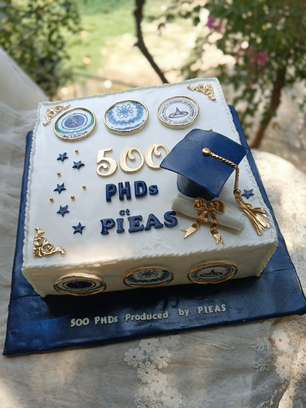 NIBGE 5000 PHDs cake with review