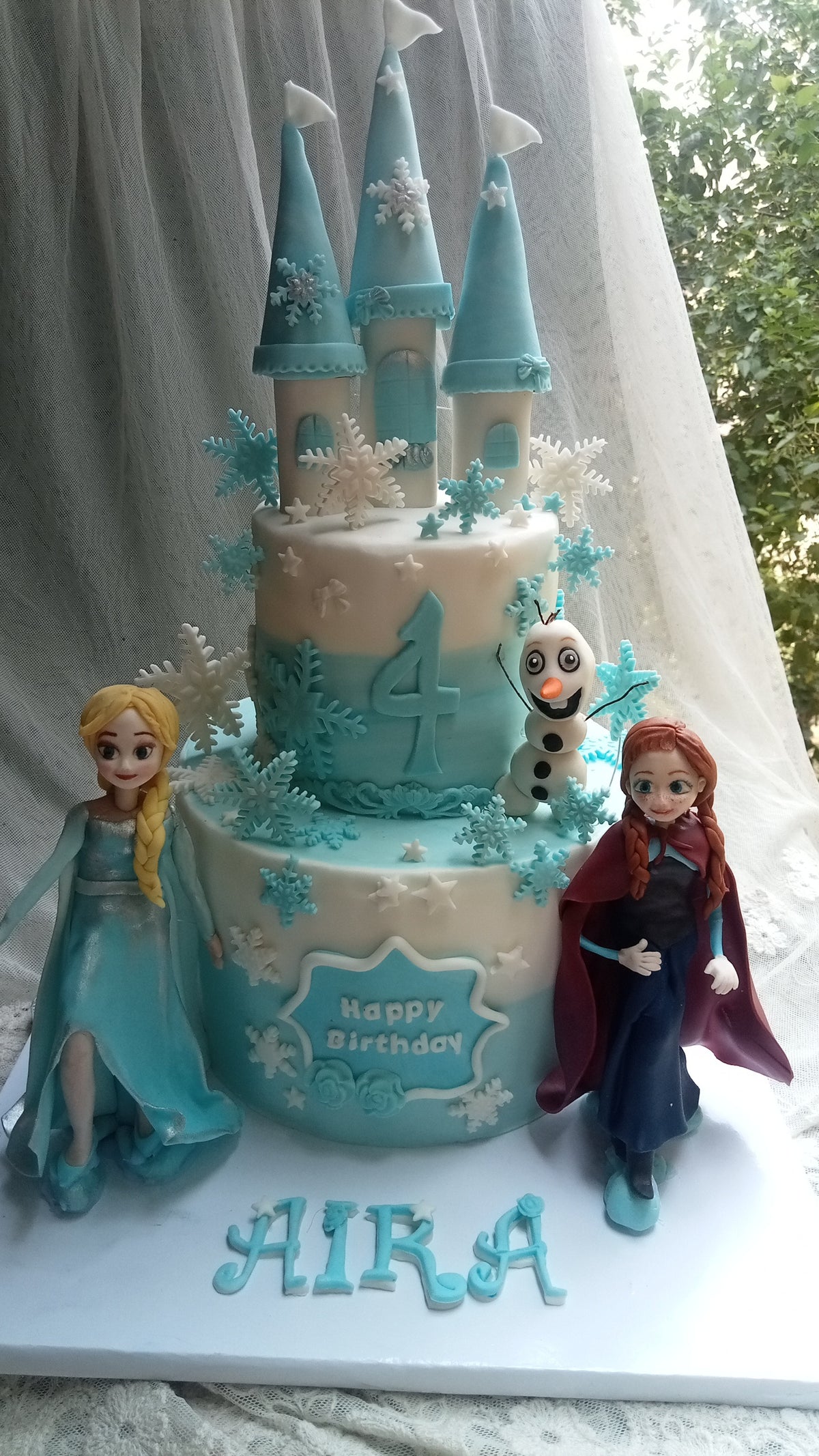 frozen theme cake 8 pounds handmade charachters