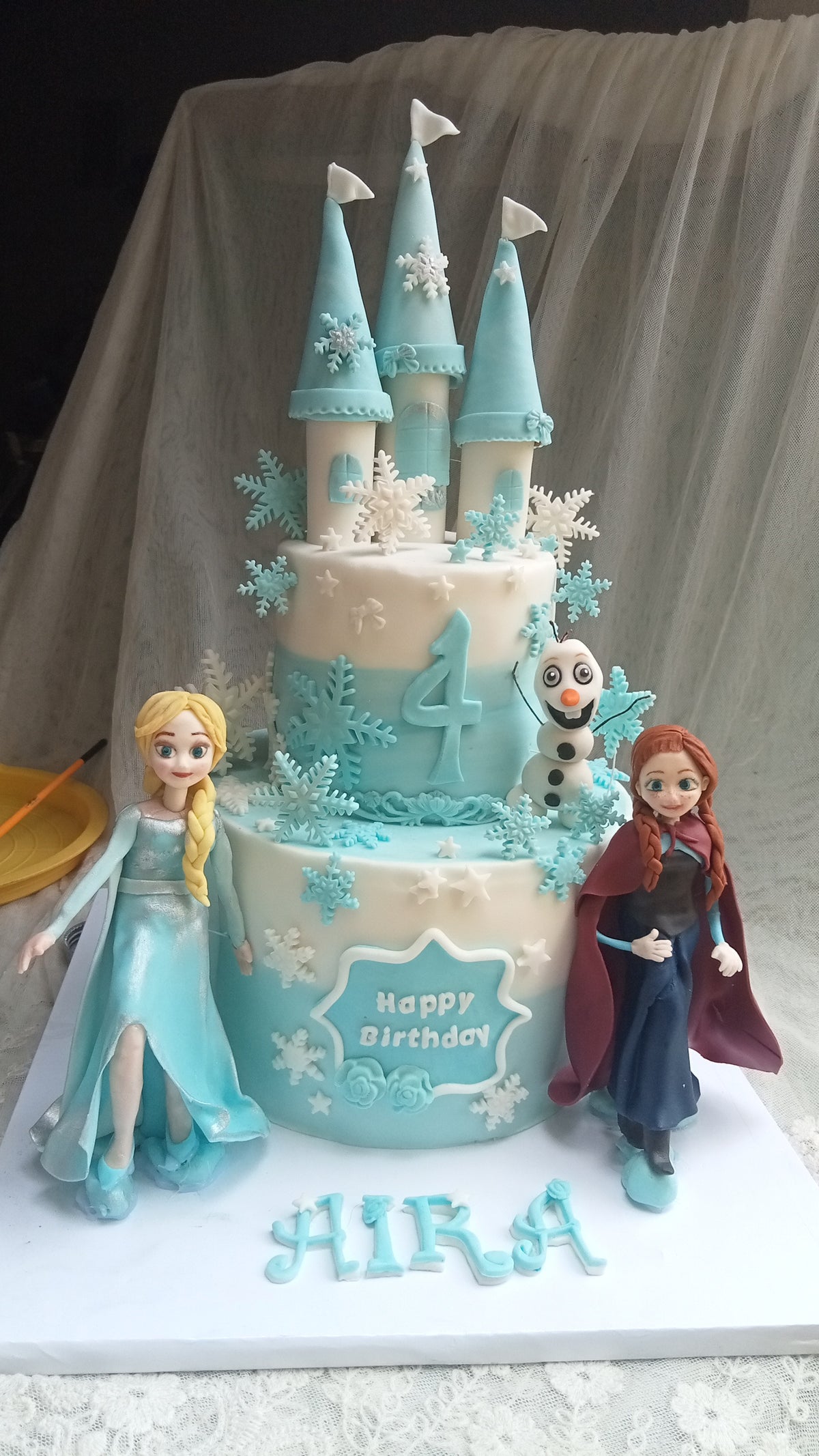 frozen theme cake 8 pounds handmade charachters