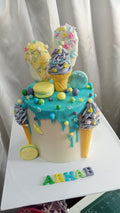 ice cream theme cake in buttercream 3 pounds