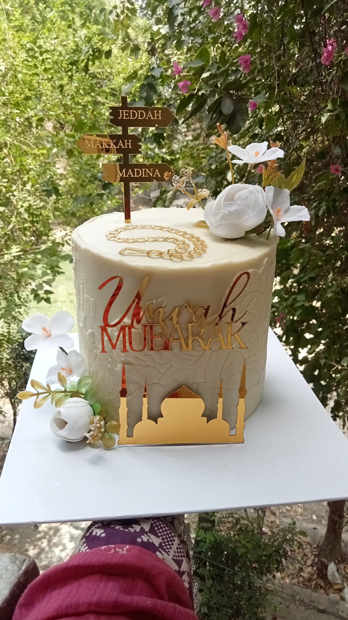 umrah mubarak cake