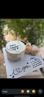 1 pound chocolate cake with board designing in two pounds size and apray roses large