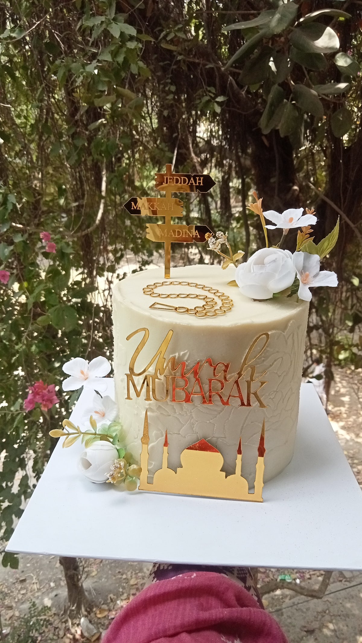 umrah mubarak cake