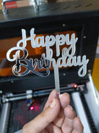 acrylic happy birthday toppers