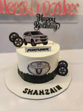 Fortuner themed cake