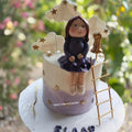 birthday girl cake with customized doll