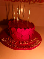 trending hearts cake