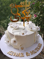 bat pakki wafer paper flowers cake