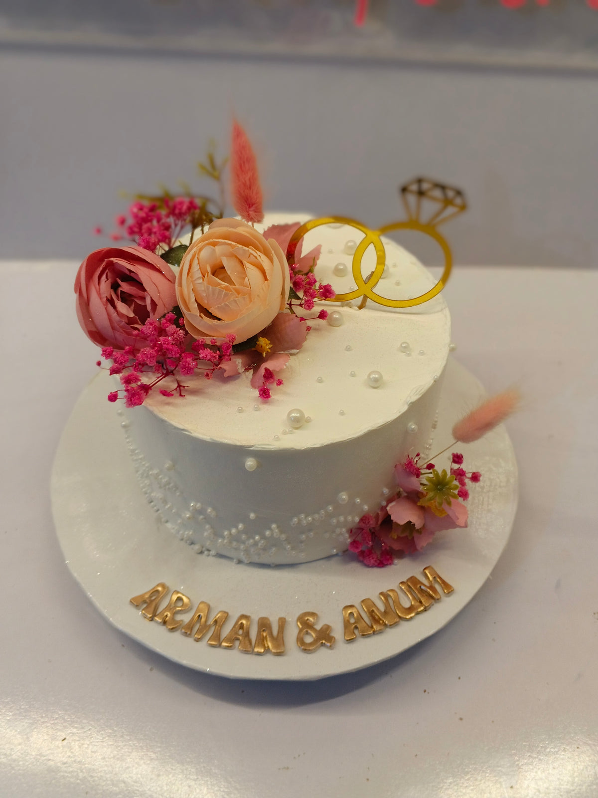 engagement cake