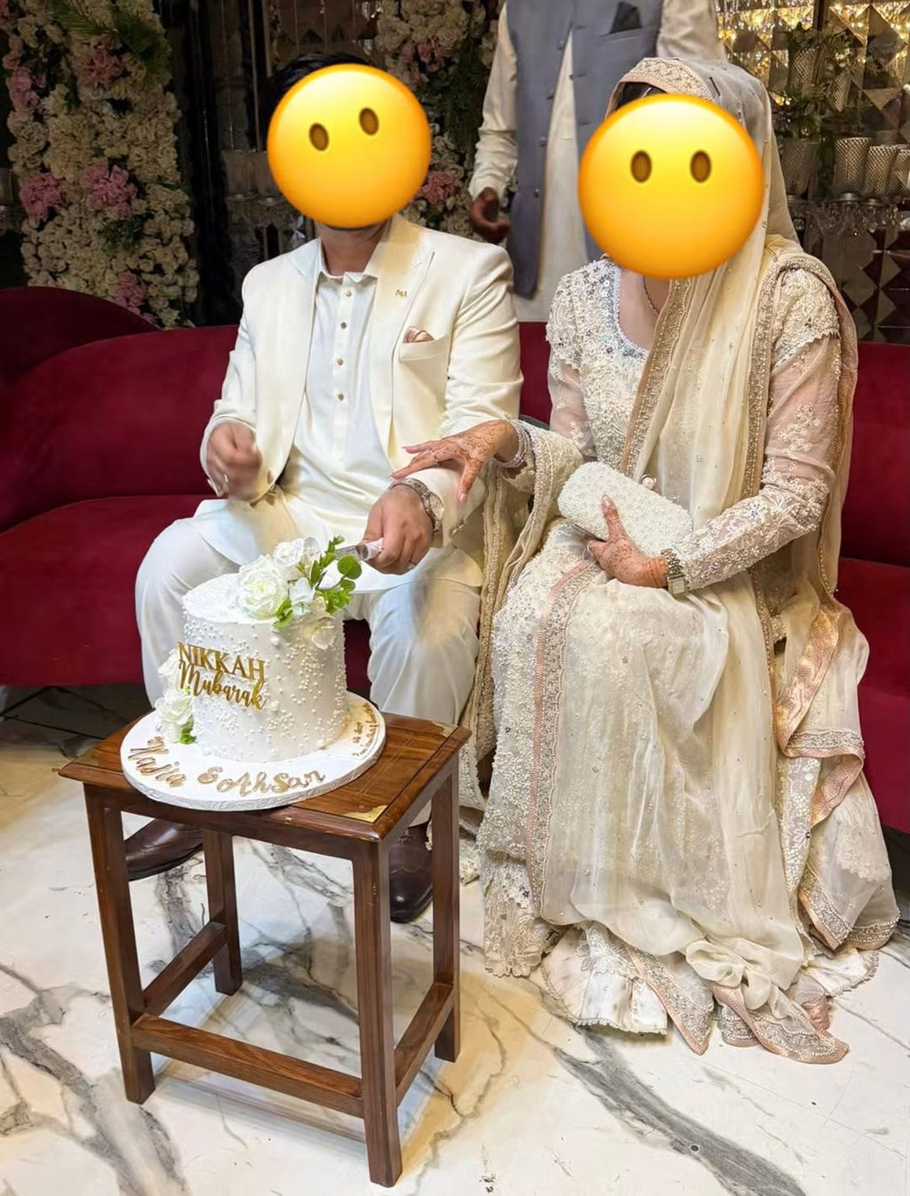 nikkah mubarak cake