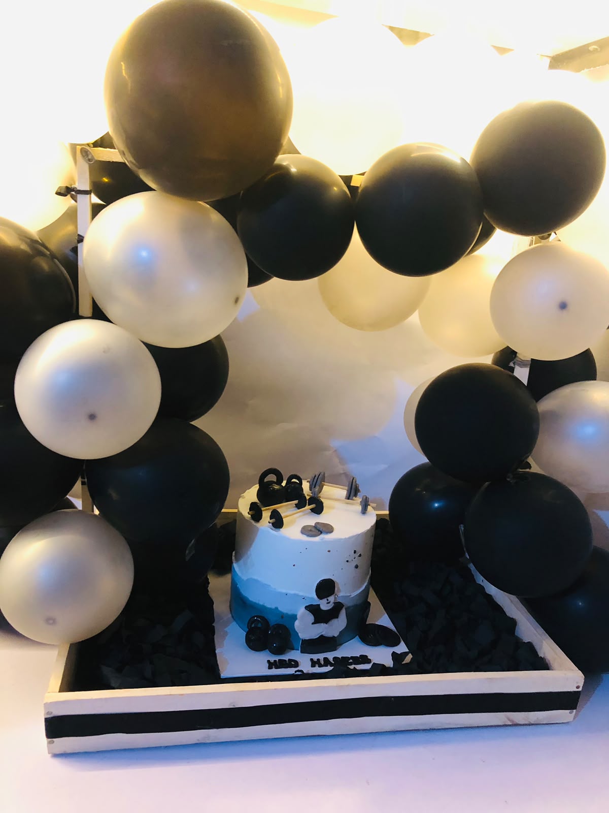 cake with basket