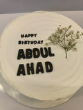 minimalist birthday cake for gents