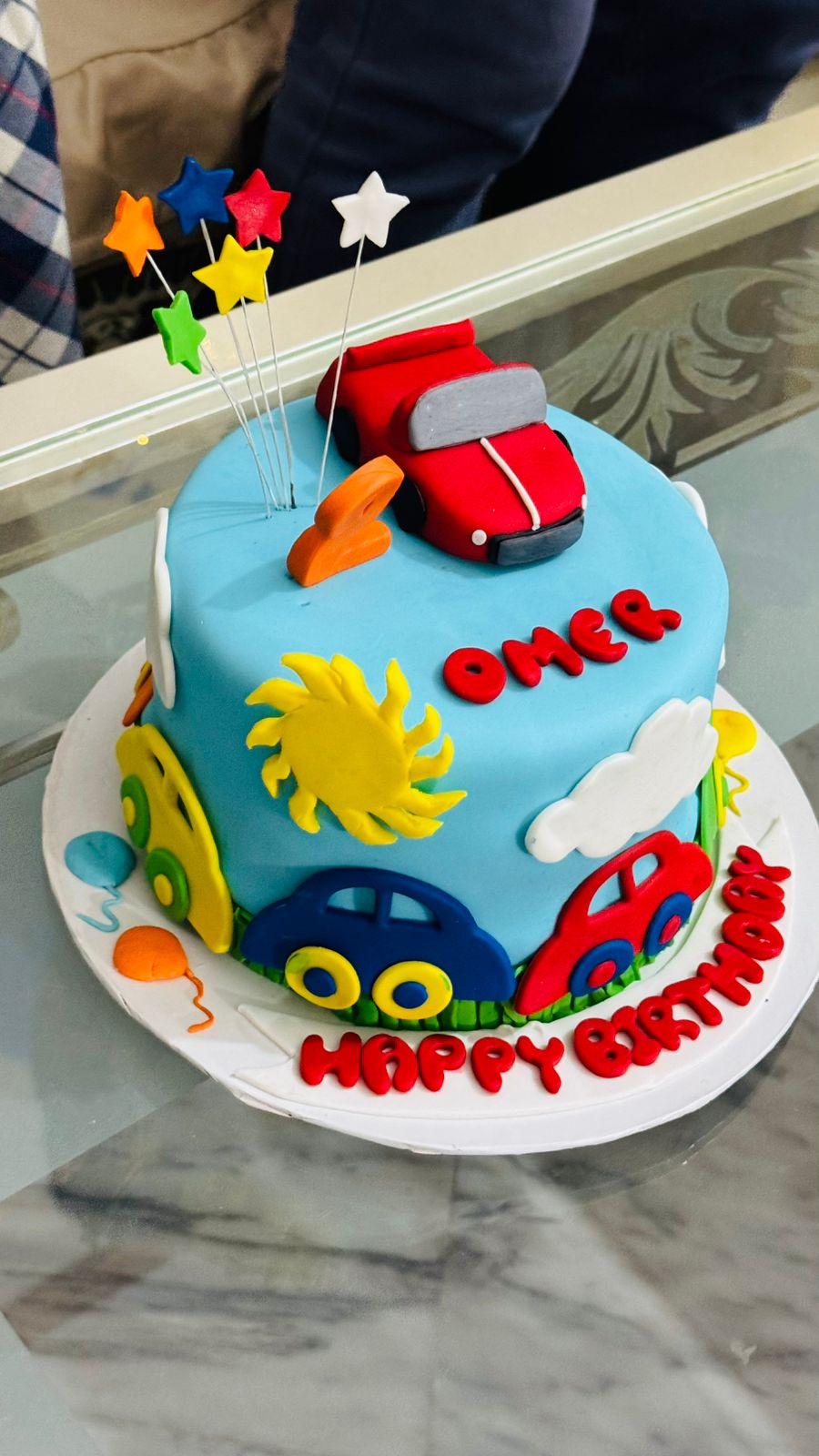 car themed cake