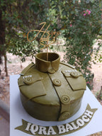 police woman theme customized cake